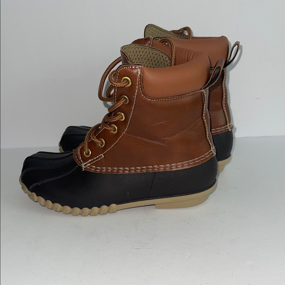 Snow Brown And Black Kids Boots